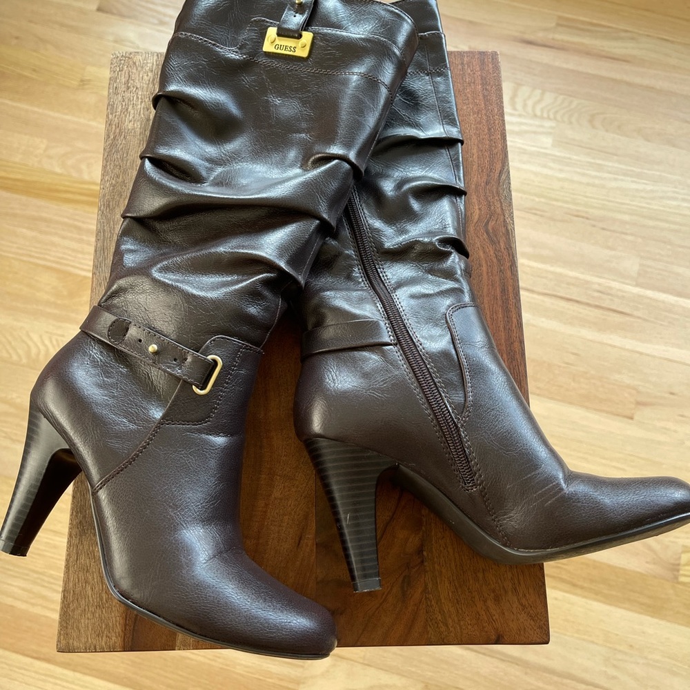 Guess dark brown boots